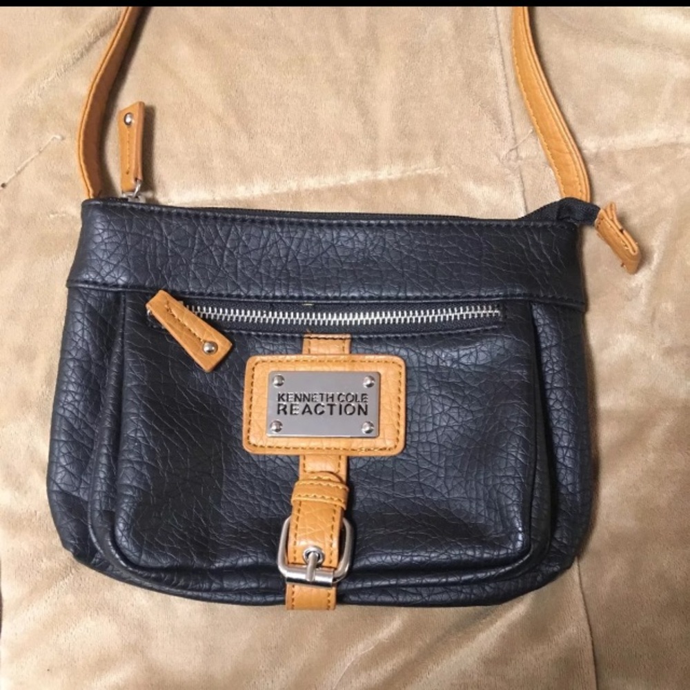 New Kenneth Cole leather crossbody bag